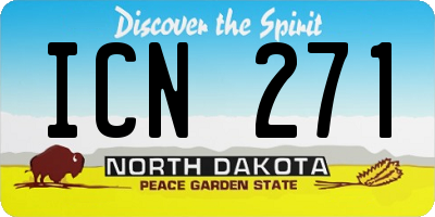 ND license plate ICN271