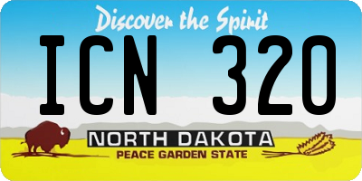 ND license plate ICN320