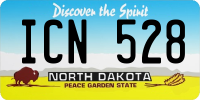 ND license plate ICN528