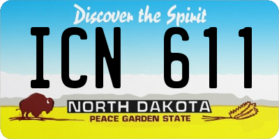 ND license plate ICN611