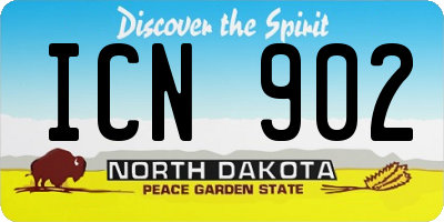 ND license plate ICN902