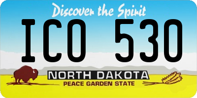 ND license plate ICO530