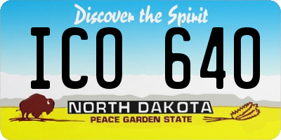 ND license plate ICO640