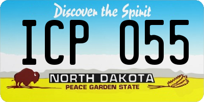 ND license plate ICP055