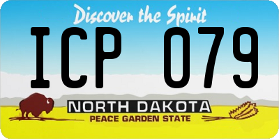 ND license plate ICP079