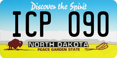 ND license plate ICP090