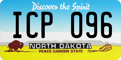 ND license plate ICP096