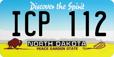 ND license plate ICP112