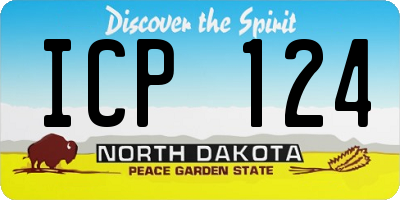 ND license plate ICP124