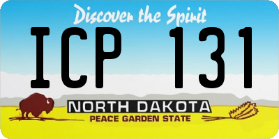 ND license plate ICP131