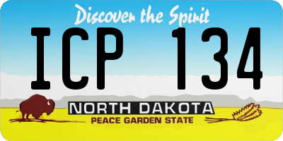ND license plate ICP134