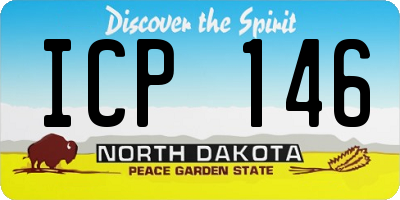 ND license plate ICP146