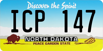 ND license plate ICP147