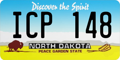 ND license plate ICP148