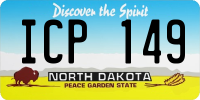 ND license plate ICP149