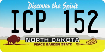 ND license plate ICP152