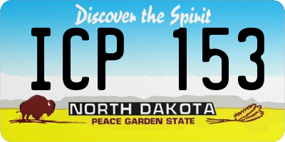 ND license plate ICP153