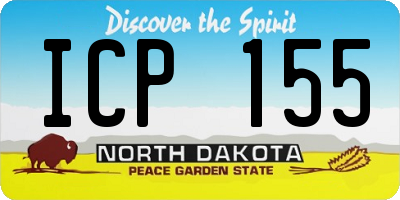 ND license plate ICP155