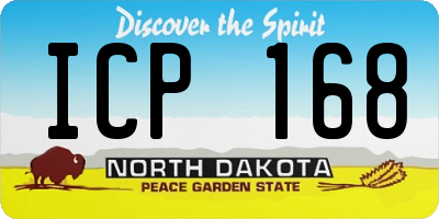 ND license plate ICP168