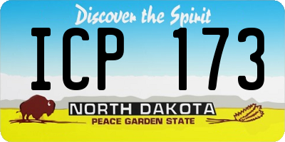 ND license plate ICP173