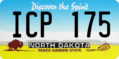 ND license plate ICP175