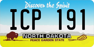 ND license plate ICP191