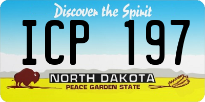 ND license plate ICP197