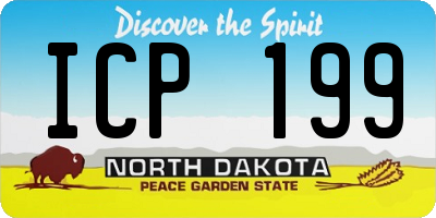 ND license plate ICP199