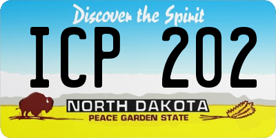 ND license plate ICP202