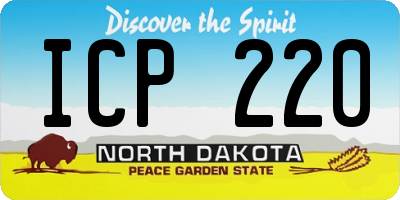 ND license plate ICP220