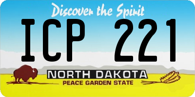 ND license plate ICP221