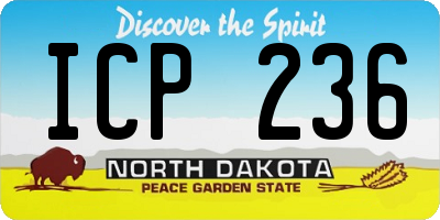 ND license plate ICP236