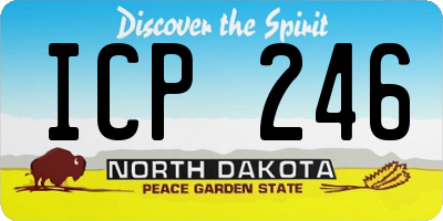ND license plate ICP246