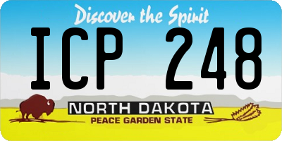 ND license plate ICP248