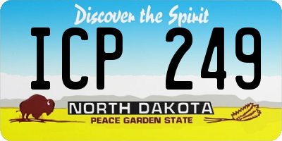ND license plate ICP249