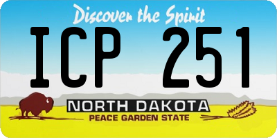 ND license plate ICP251