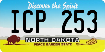 ND license plate ICP253
