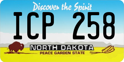 ND license plate ICP258