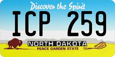 ND license plate ICP259