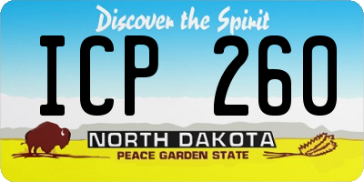 ND license plate ICP260