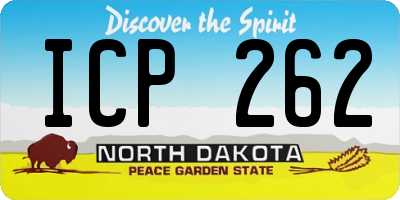 ND license plate ICP262