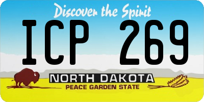 ND license plate ICP269
