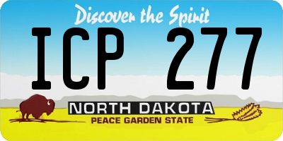 ND license plate ICP277