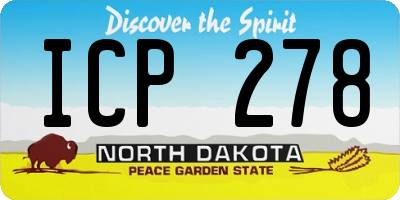 ND license plate ICP278