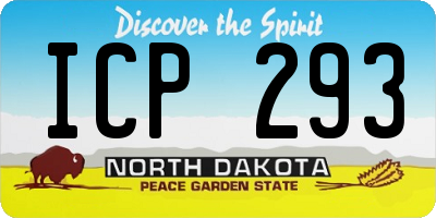 ND license plate ICP293