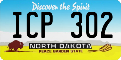 ND license plate ICP302