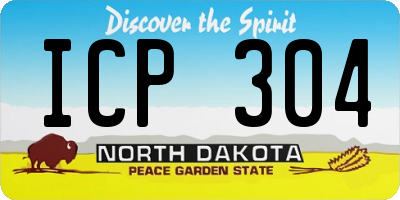 ND license plate ICP304