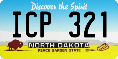 ND license plate ICP321