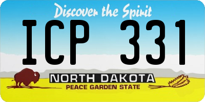 ND license plate ICP331