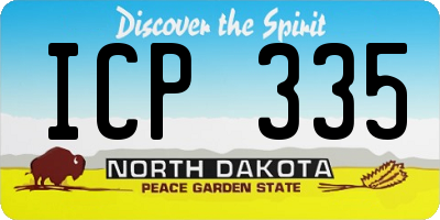 ND license plate ICP335